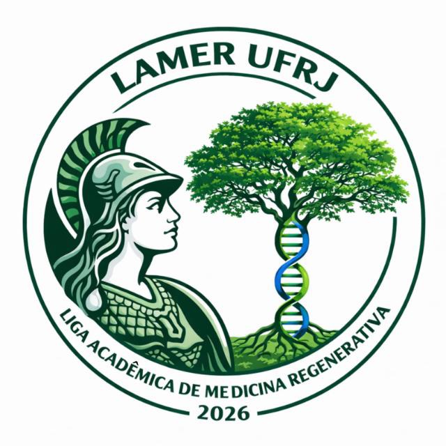 Logotipo da Liga Acadêmica de Medicina Regenerativa da Universidade Federal do Rio de Janeiro
